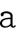 Lowercase A