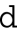 Lowercase D