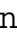 Lowercase N