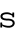 Lowercase S