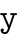 Lowercase Y